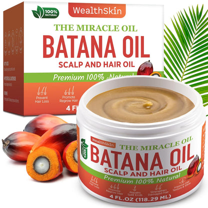 Wealthskin Batana Oil from Honduras, 4 ounces
